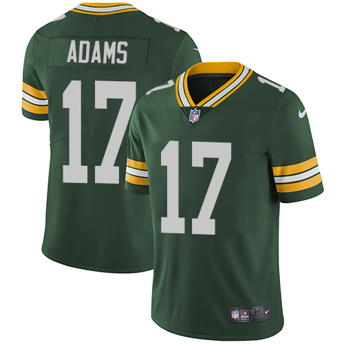 Nike Packers #17 Davante Adams Green Team Color Men's Stitched NFL Vapor Untouchable Limited Jersey - Click Image to Close